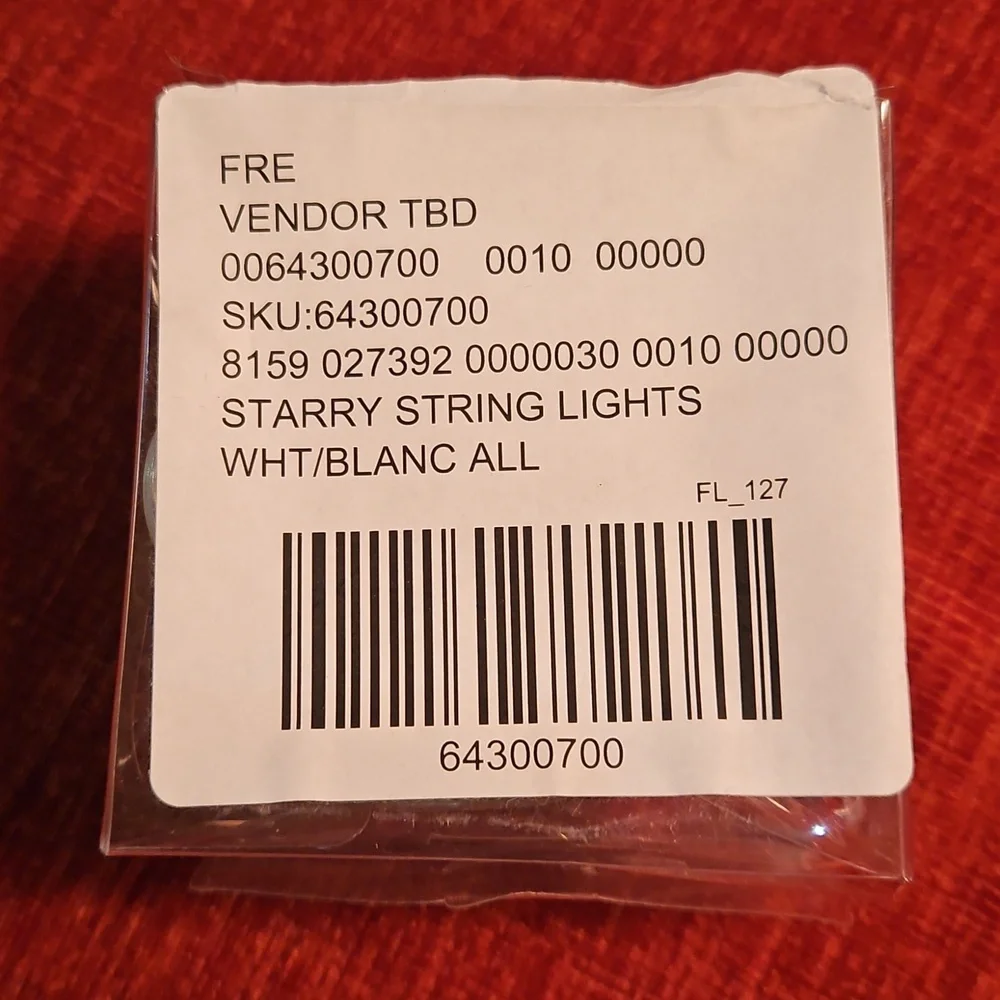 Free People Starry String Lights Mini White 7' Copper Wire With 3 Batteries NWT - Picture 4 of 16